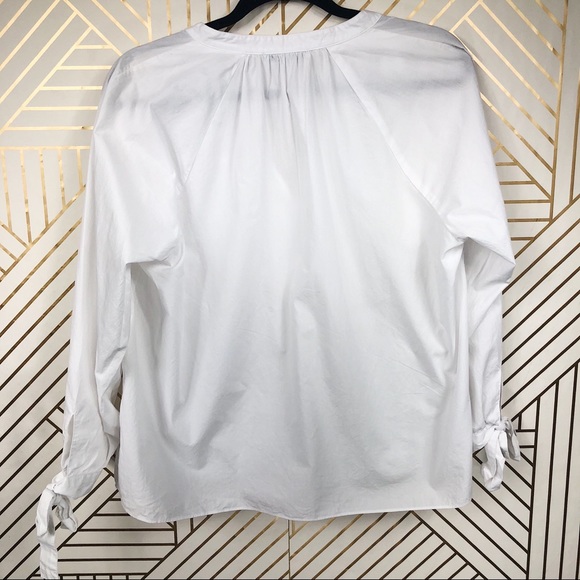 Madewell Oversized White Pop Over - Picture 2 of 8